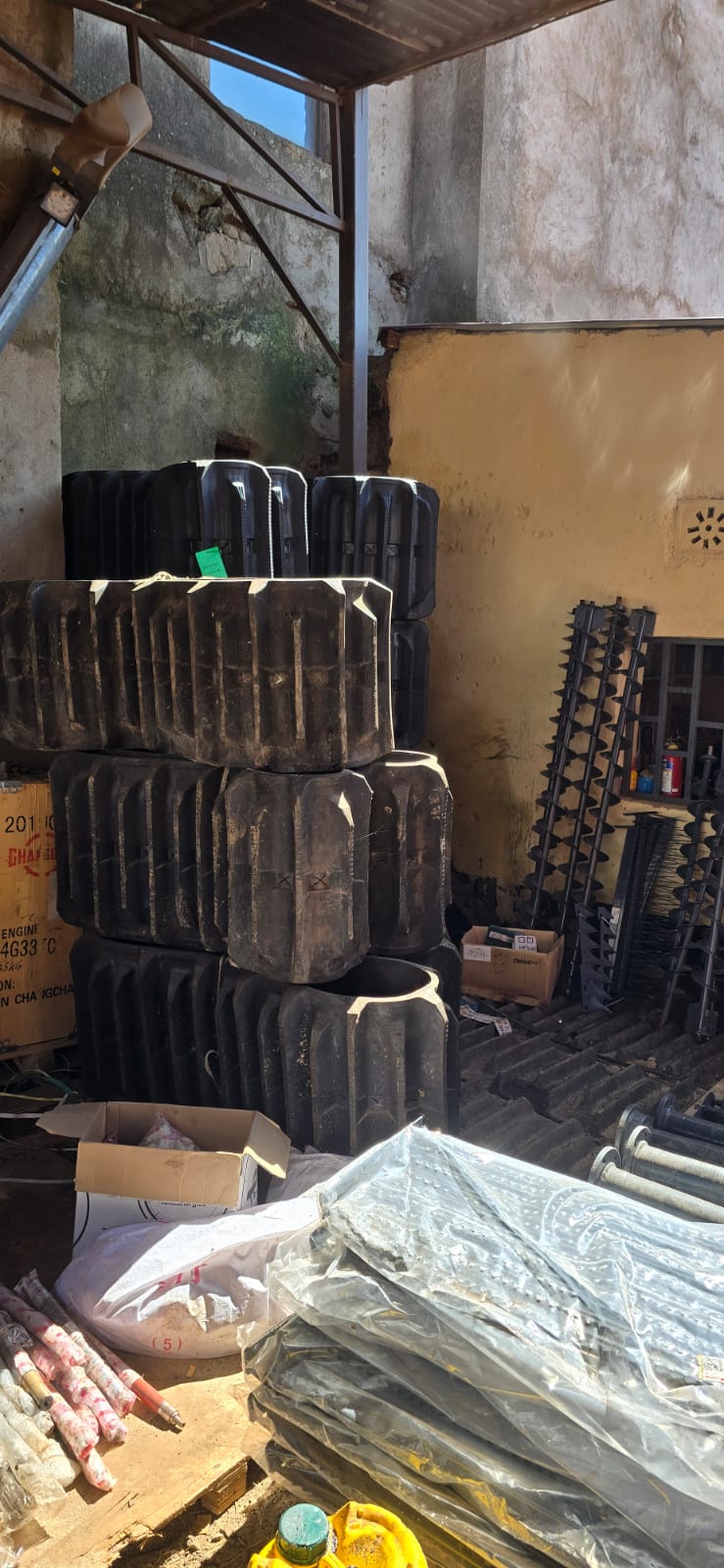 Agricultural shredder and machinery parts in Tebere warehouse